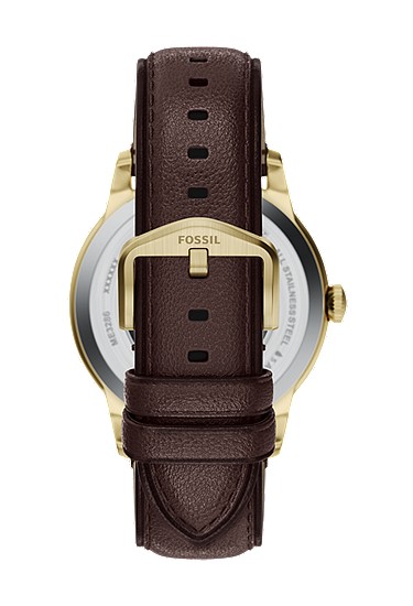 Townsman 44mm Automatic Brown Leather Watch - Image 3