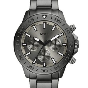 Bannon 45mm Multifunction Smoke Stainless Steel Watch