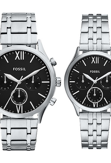 Fenmore 44mm Multifunction Stainless Steel Watch Set
