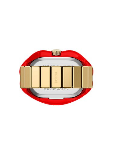 Lips Watch Ring 18mm Two-Hand Gold-Tone Stainless Steel - Image 7
