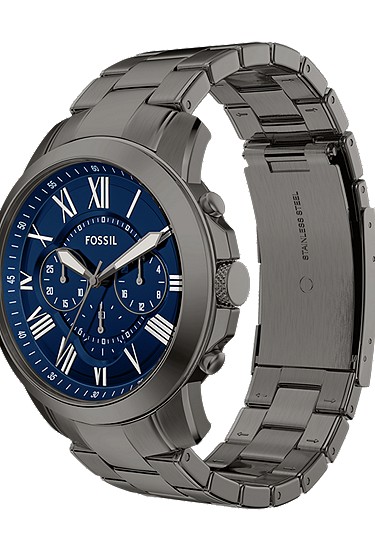 Grant 44mm Chronograph Gunmetal Stainless Steel Watch - Image 8