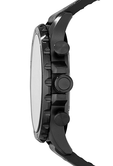 Nate 50mm Chronograph Black Leather Watch - Image 3