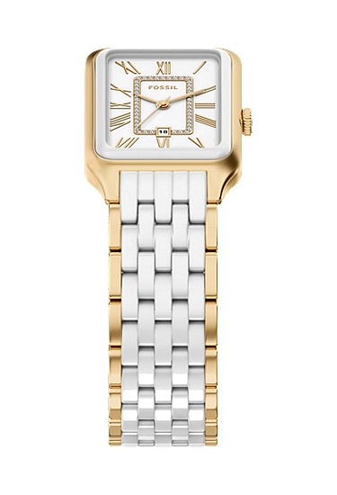Raquel 26mm Three-Hand Date Gold-Tone Stainless Steel & White Ceramic Watch - Image 5