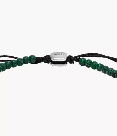 Everett Reconstituted Malachite Beaded Bracelet - Image 3