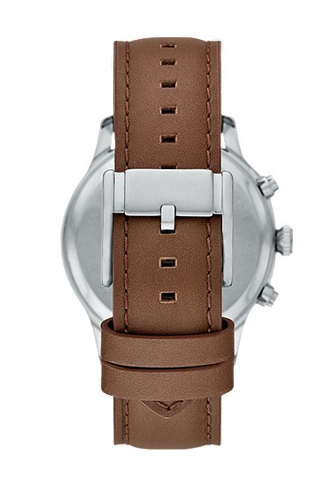 Bennett 45mm Multifunction Brown Leather Watch - Image 3