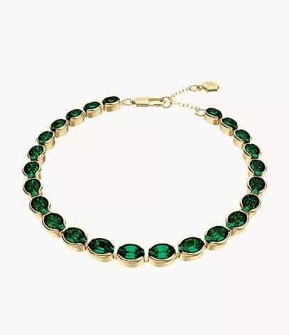 Ellis Pav?? Glitz Gold-Tone Brass Tennis Chain Bracelet