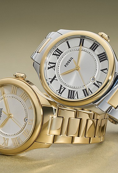 Gilmore 38mm Three-Hand Date Gold-Tone Stainless Steel Watch - Image 7