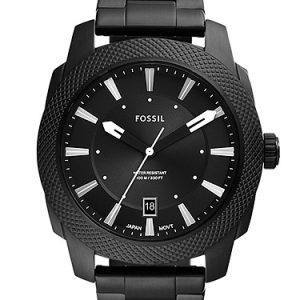 Machine 49mm Three-Hand Date Black Stainless Steel Watch