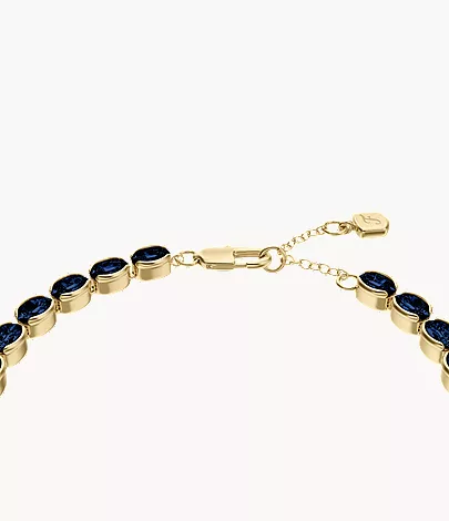 Ellis Pav?? Glitz Gold-Tone Brass Tennis Chain Bracelet - Image 4