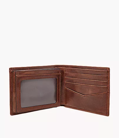 Ryan Leather RFID Flip ID Bifold Wallet - Image 3