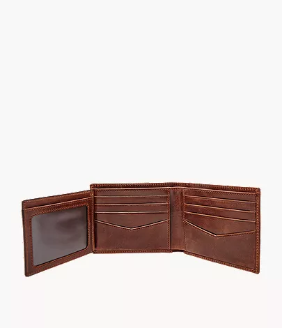 Ryan Leather RFID Flip ID Bifold Wallet - Image 4
