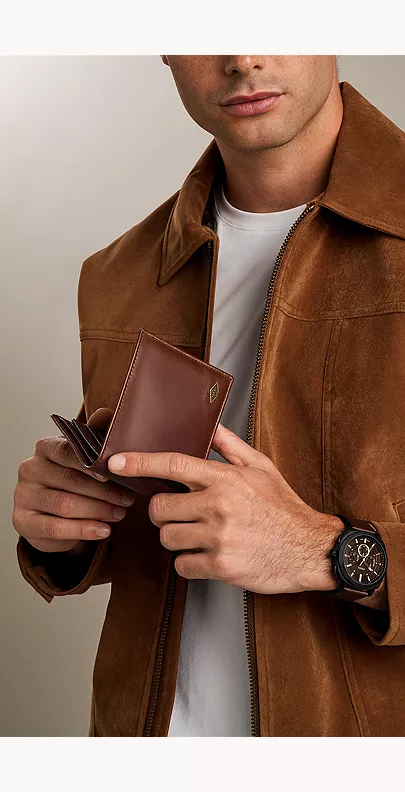 Ryan Leather RFID Flip ID Bifold Wallet - Image 5