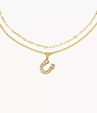 Sutton Horseshoe Gold-Tone Stainless Steel Multi Strand Bracelet - Image 3