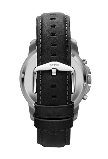 Grant 44mm Chronograph Black Leather Watch - Image 2