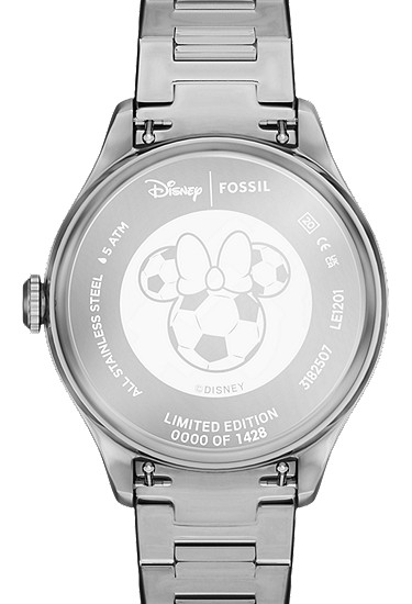 Disney x Fossil Limited-Edition Minnie Mouse 38mm Soccer Watch - Image 5