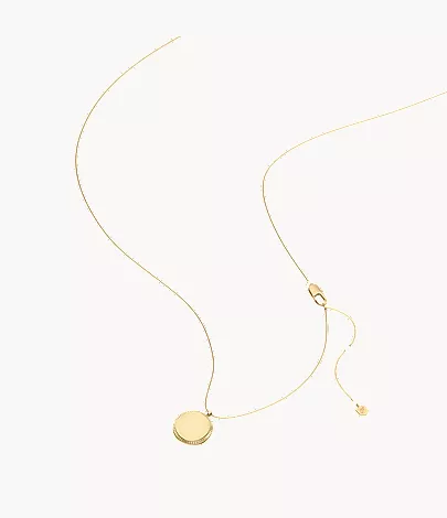 Ellis Gold-Tone Stainless Steel Pendant Necklace - Image 6