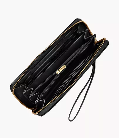 Logan Leather RFID Zip Around Clutch Wallet - Image 2